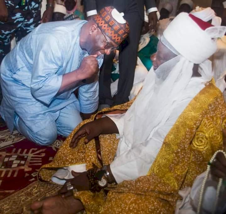 Kwara Gov Greets Emir of Ilorin on 25th Anniversary